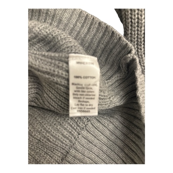 1901 Shawl Collar Gray Fisherman Cotton Sweater Size Large Men fall, PNW, camp - Picture 4 of 5